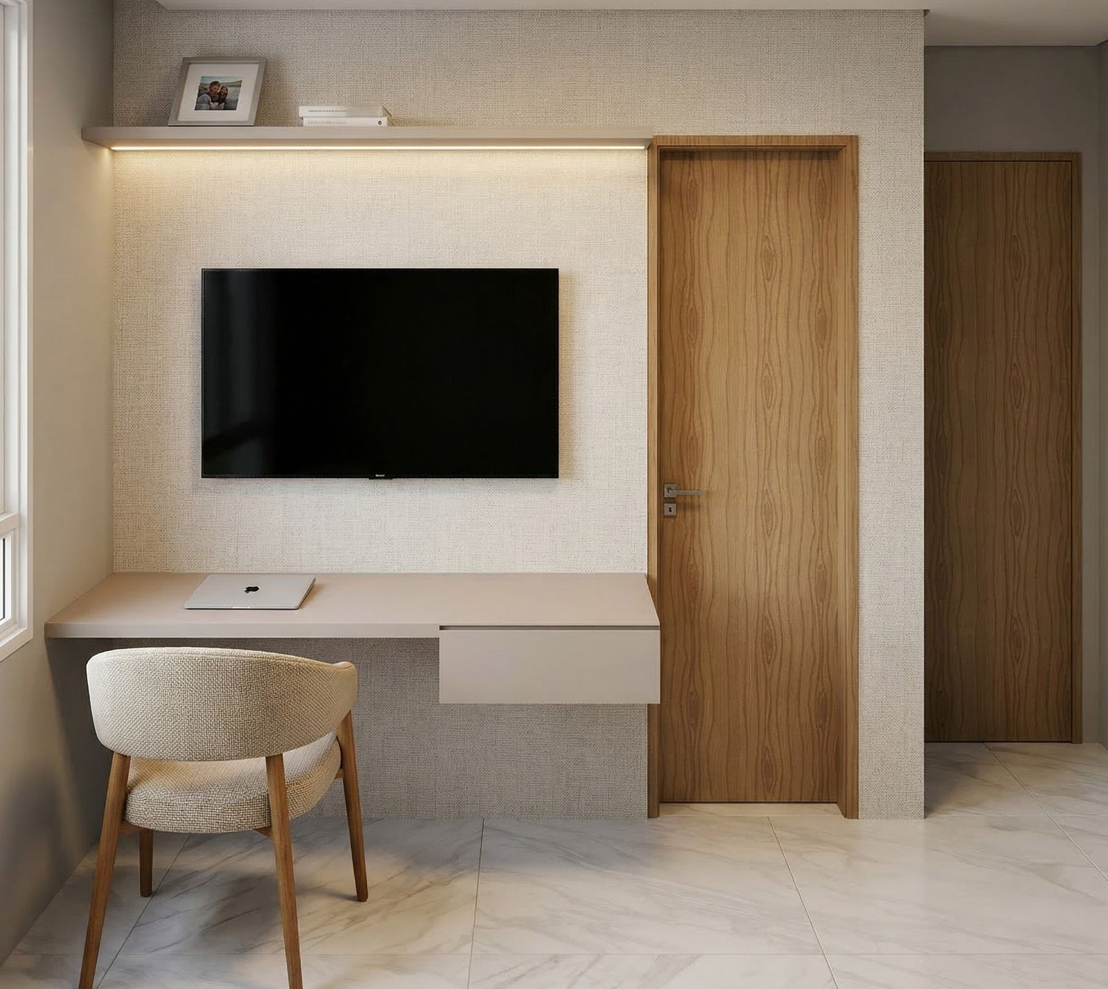 Suíte do decorado de 74 m², FR. Atlant (imagem ilustrativa)